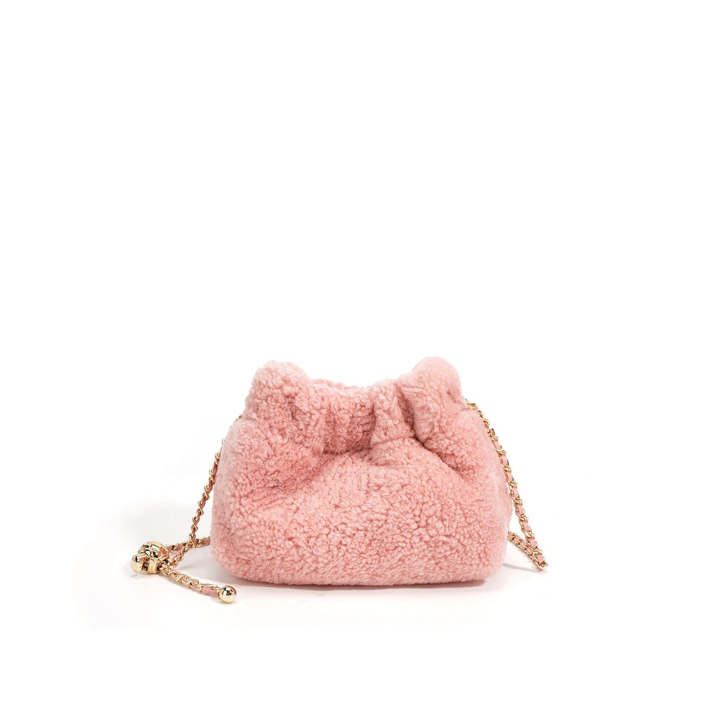 Women's Design Plush Fashion Wool Cloud Chain Shoulder Bags