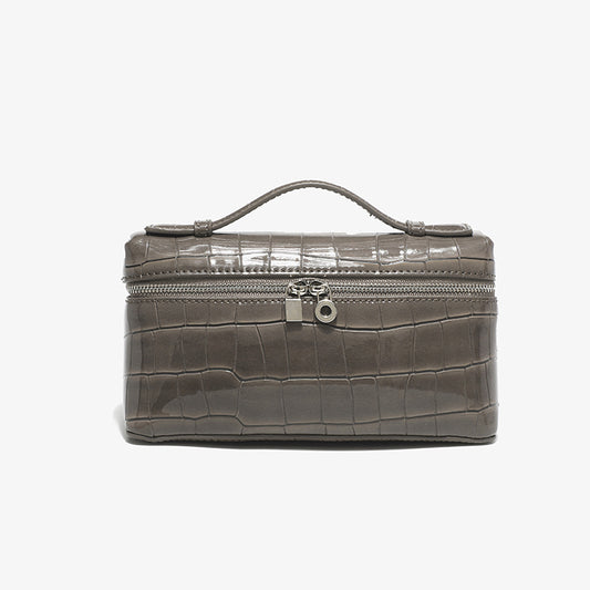Women's Pattern Lunch Box Kelly Lychee Cowhide Crossbody Bags