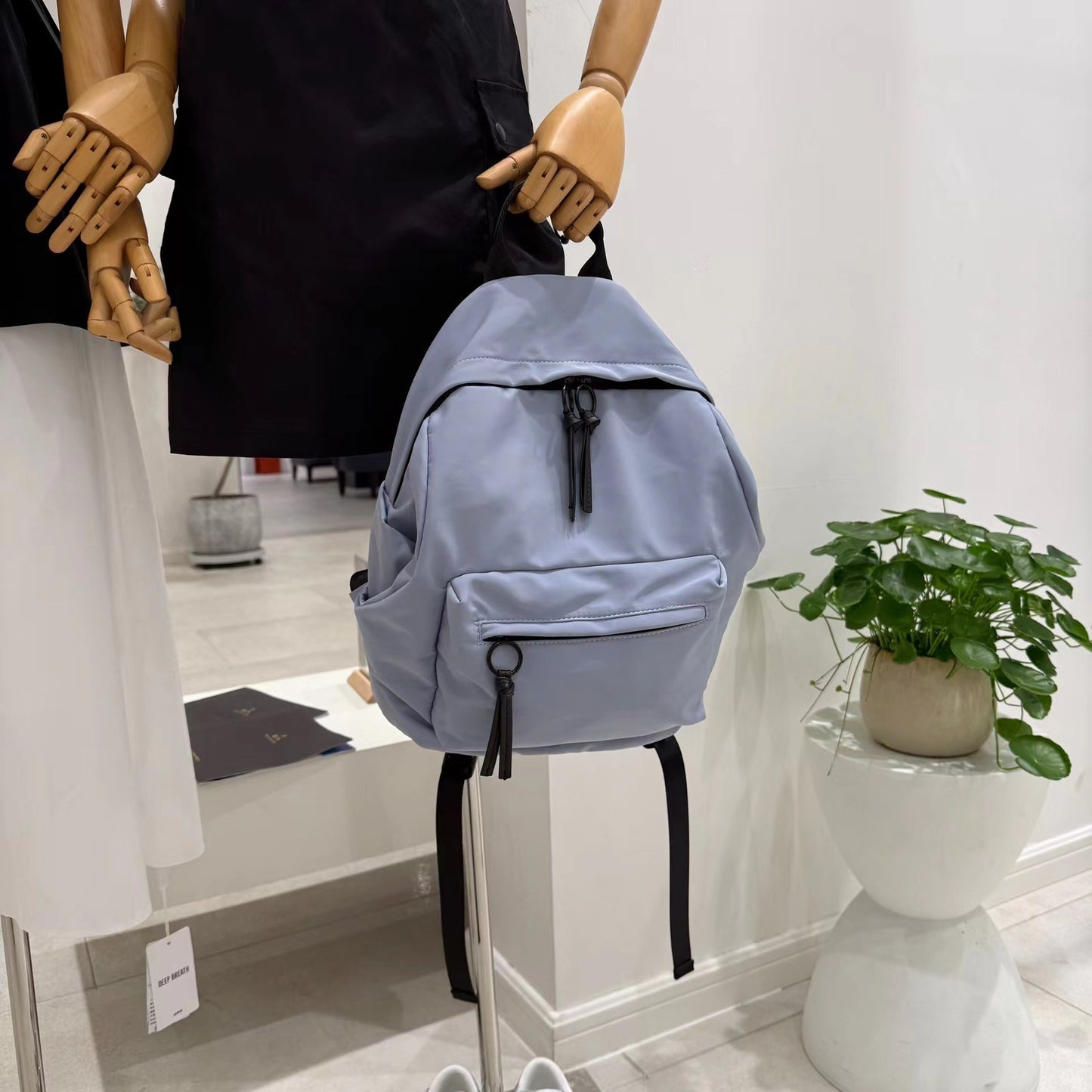 Women's Korean Style Solid Color Large Capacity Backpacks