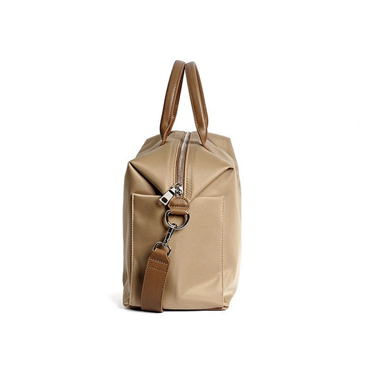 Nylon Waterproof Cloth With Leather Simple Bags