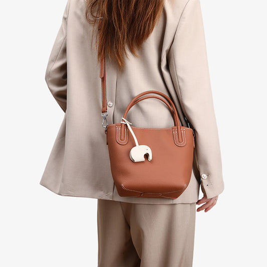 Women's Genuine Leather Vegetable Basket High-grade First Handbags