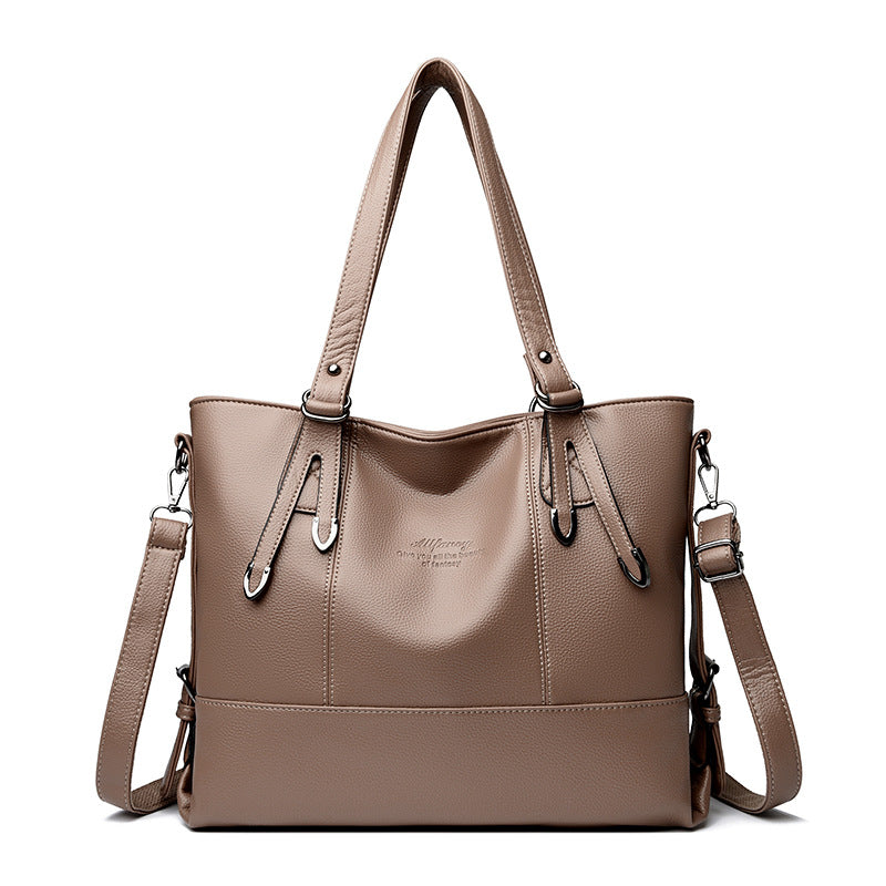 Casual Classy Women's Leather Underarm Large Bags