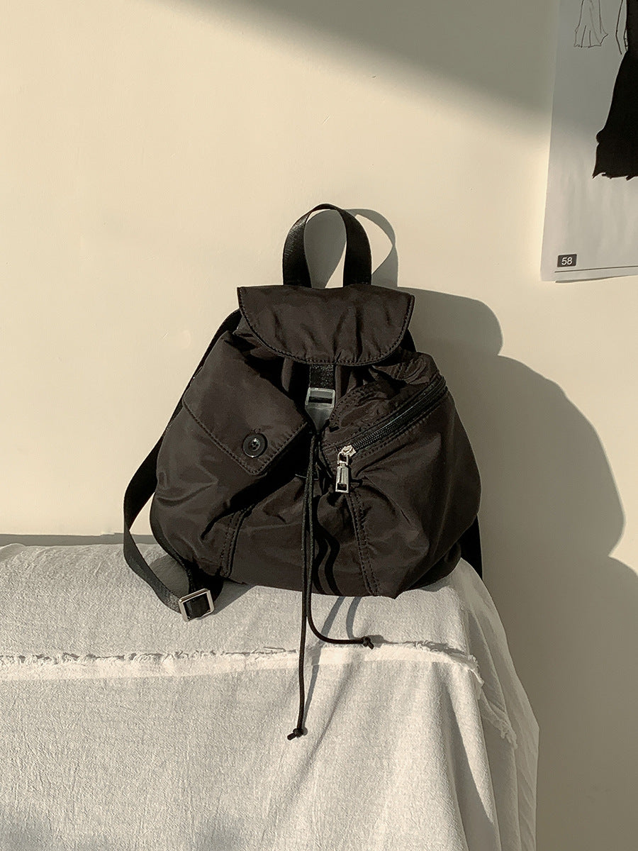 Drawstring Trendy Korean Style College Class Backpacks