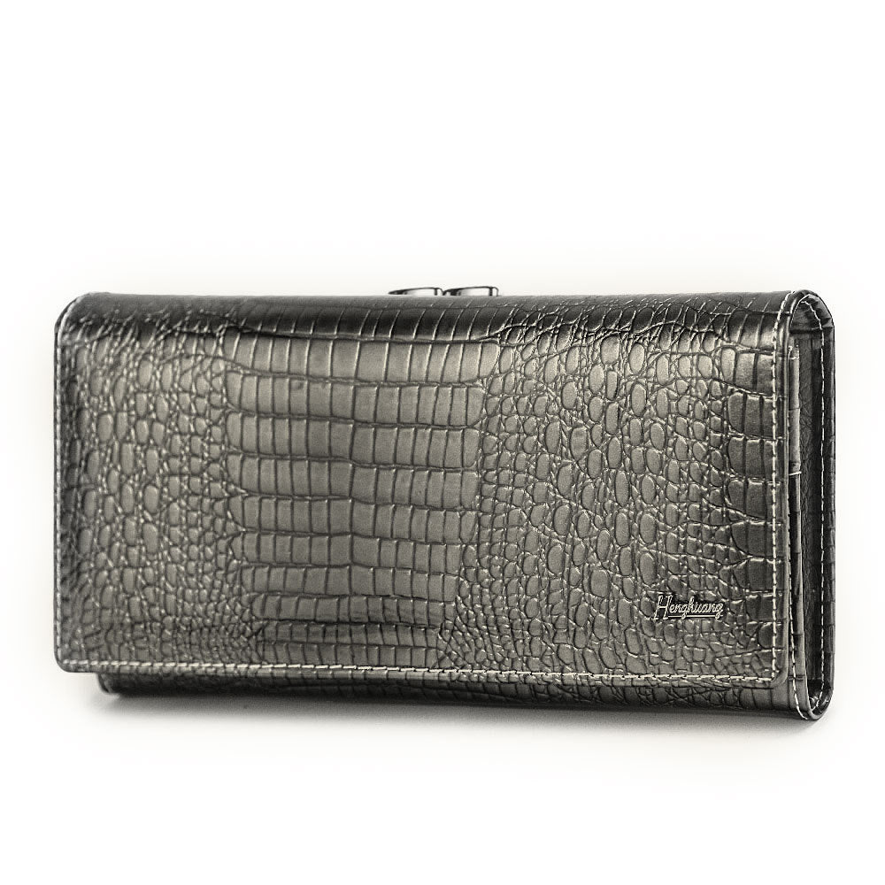 Glamorous Women's Leather Patent Fashion Clutch Ladies Wallets