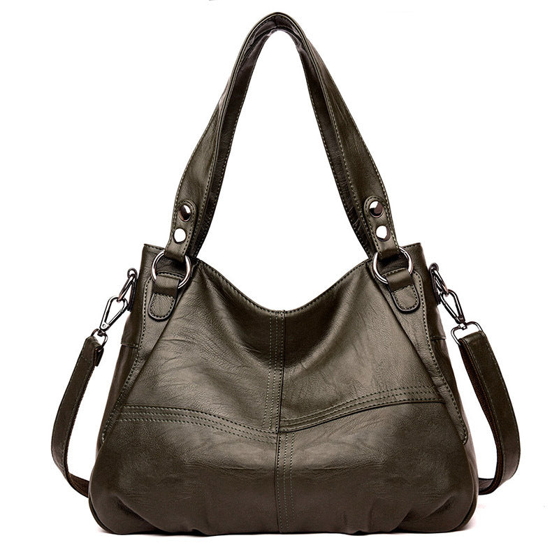 Women's Mom Large Capacity Sheepskin Pattern Soft Crossbody Bags