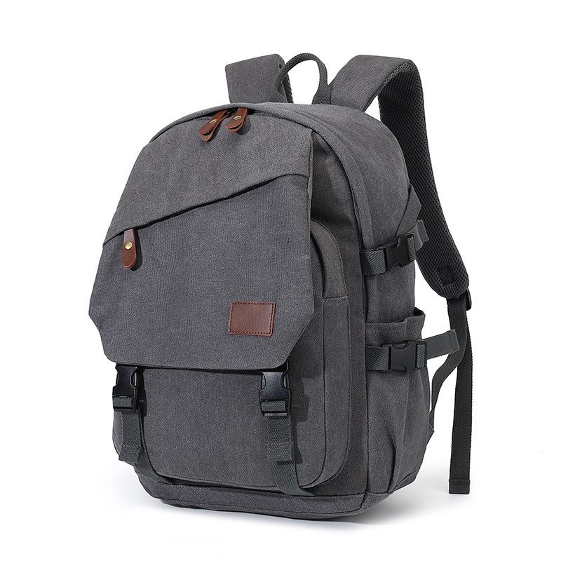 Men's Plaid Retro Canvas College Trendy Large Backpacks