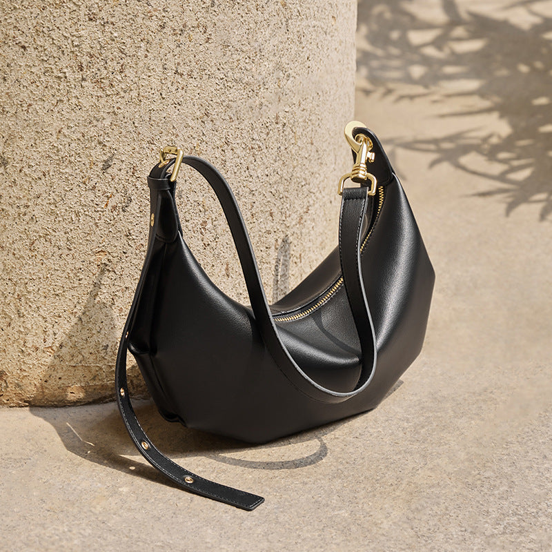 Women's Fashion Dumpling Summer Genuine Leather Soft Bags