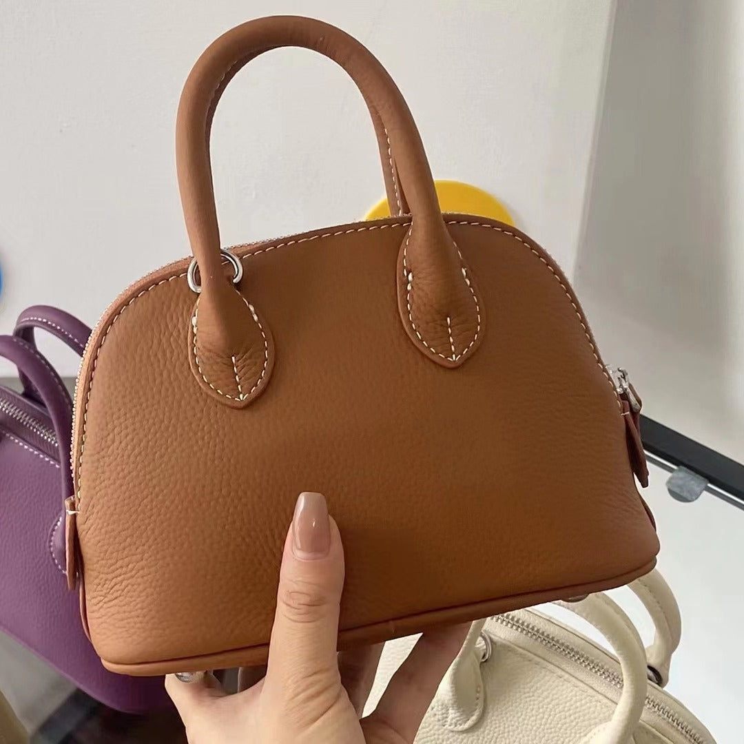 Women's & Men's Layer Cowhide Pure Leather Classic Versatile Fashion Men's Bags