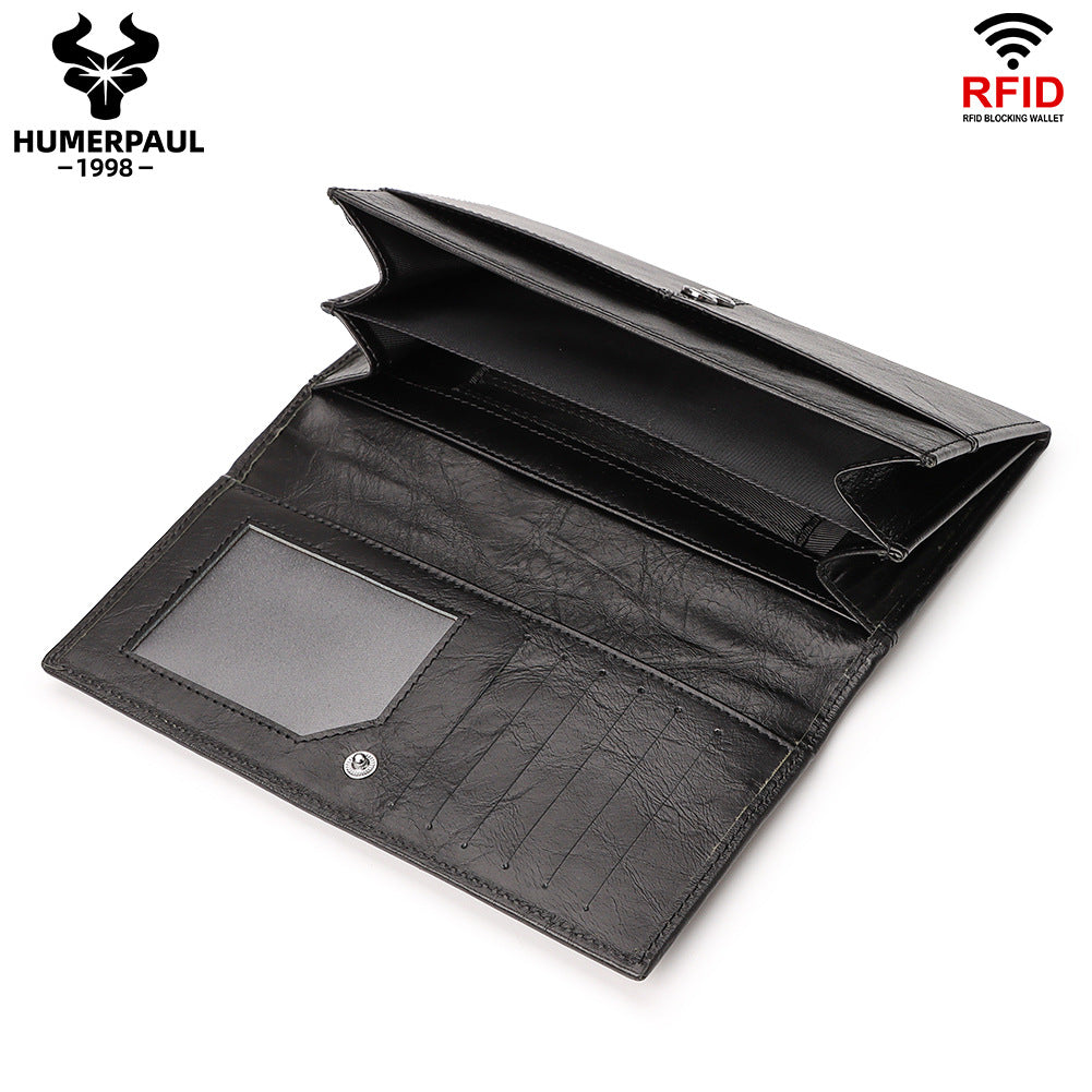 Women's Paul Leather Clutch Large Capacity Long First Ladies Wallets