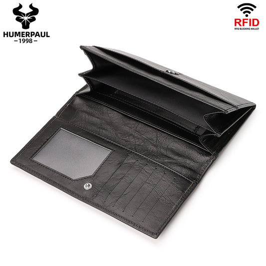 Women's Paul Leather Clutch Large Capacity Long First Ladies Wallets