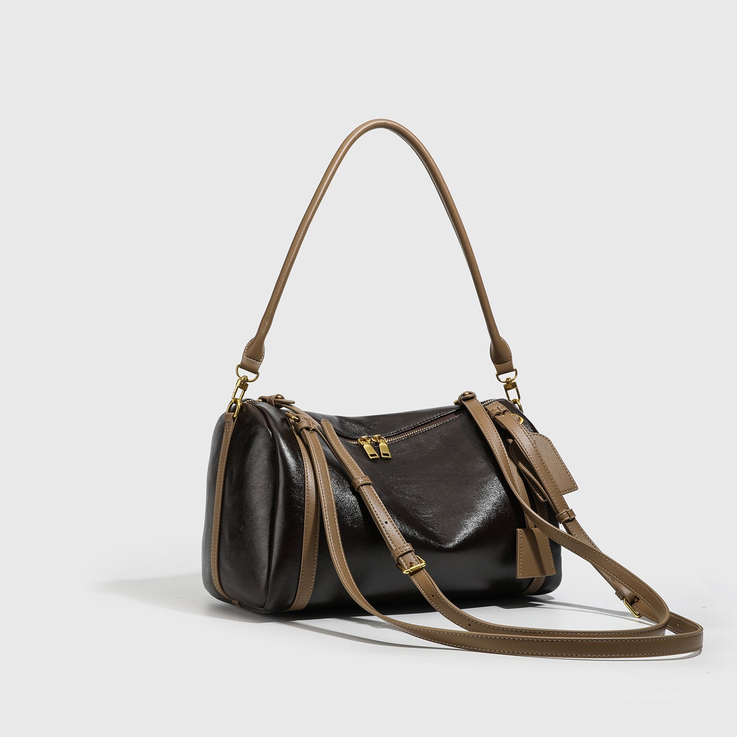 Suede Frosted Boston Large Capacity Commuter Bags