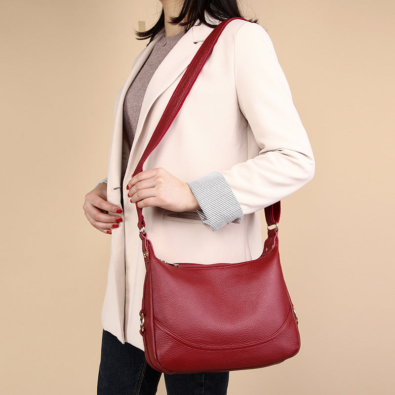 Women's Leather Mother Large Capacity Soft First Crossbody Bags