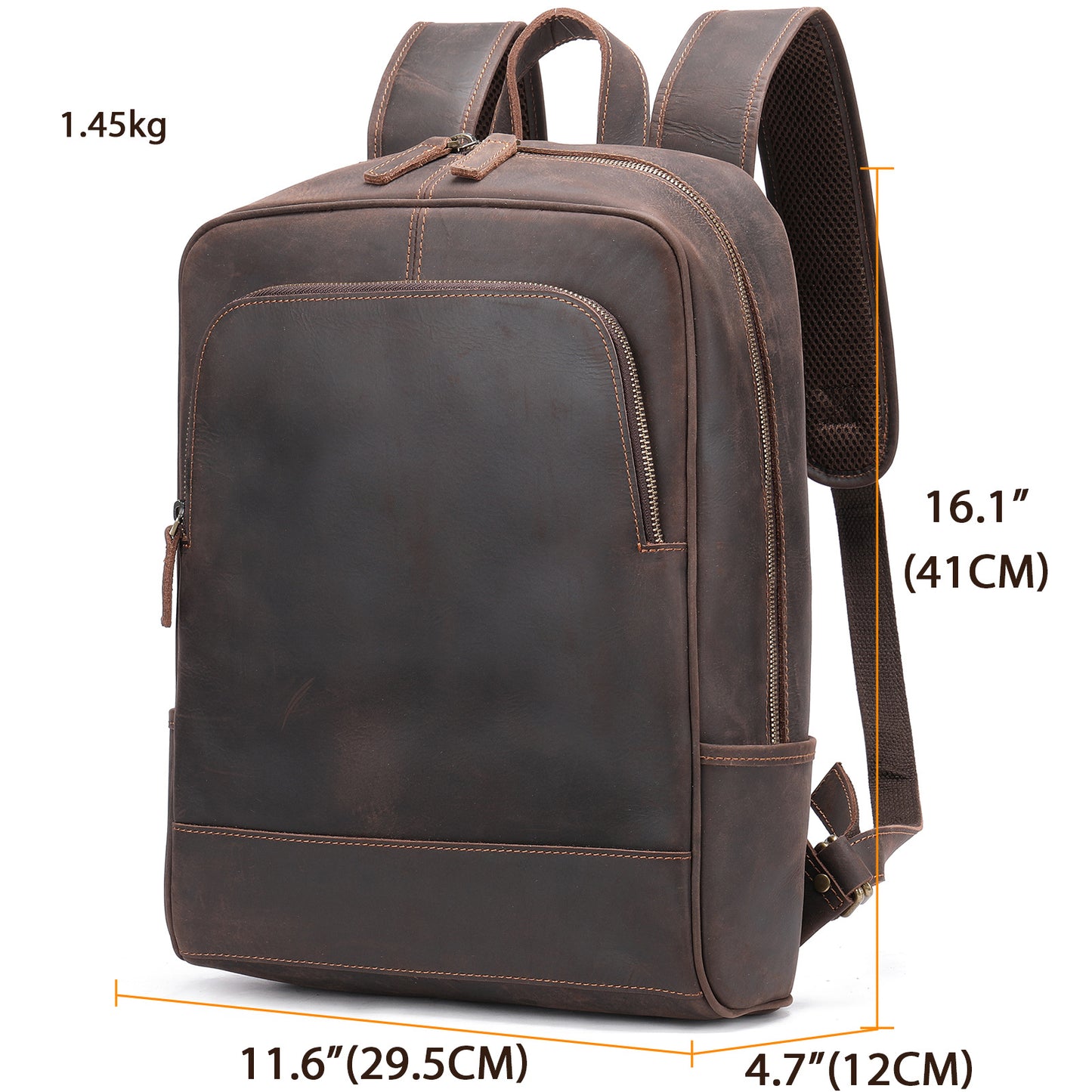 Graceful Elegant Men's Leather Cowhide Retro Backpacks