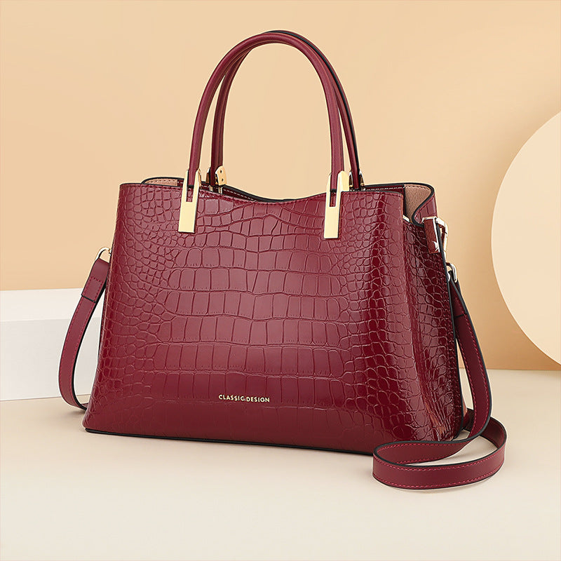Women's Genuine Leather Mother-in-law Light Luxury Bags