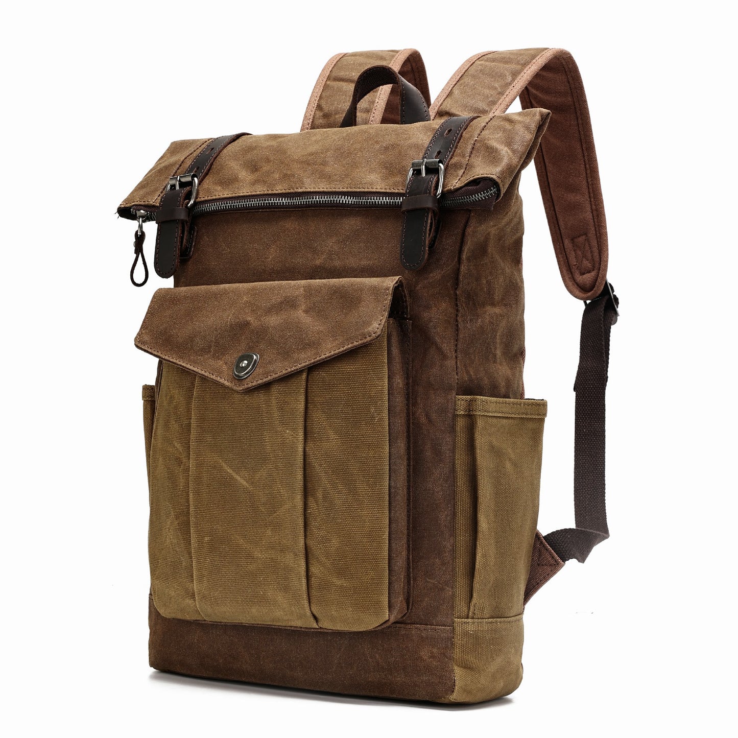 Retro Oil Wax Canvas Leisure Waterproof Backpacks