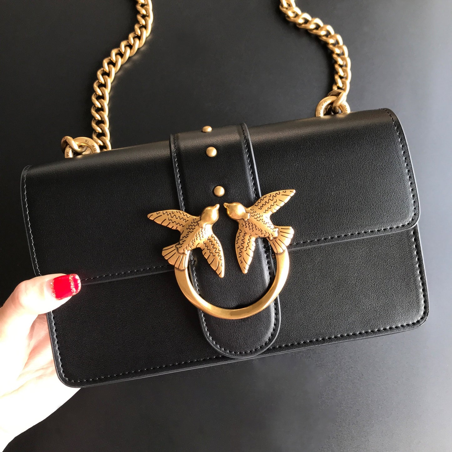 Women's Classic Genuine Leather Swallow Chain Underarm Crossbody Bags