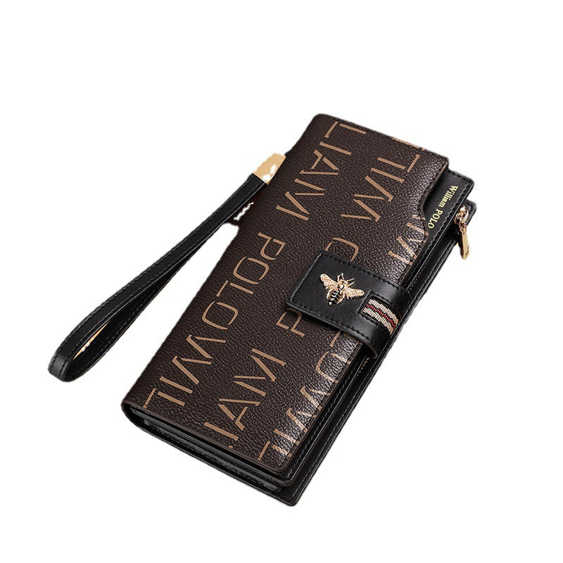 Women's Emperor Paul Leather Long Zip Multifunction Ladies Wallets