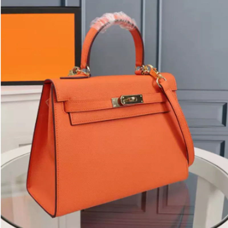 Women's Palm Print Genuine Leather Kelly Mini Bags