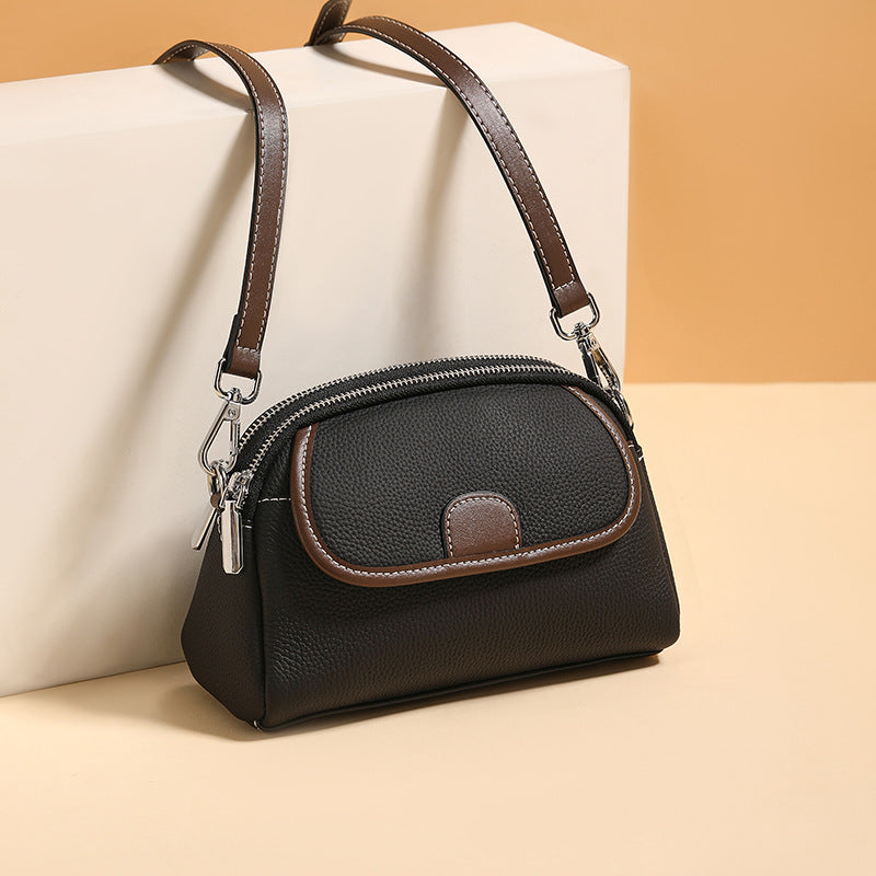 Women's Large Capacity Genuine Leather First Layer Crossbody Bags