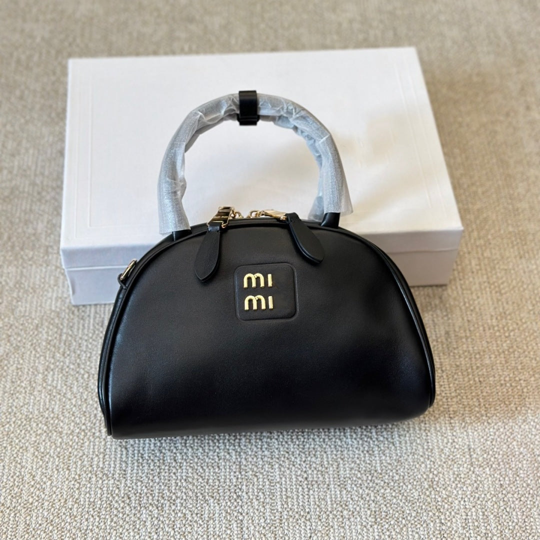 Home Niche Bowling Saddle Half Month Portable Box Crossbody Bags