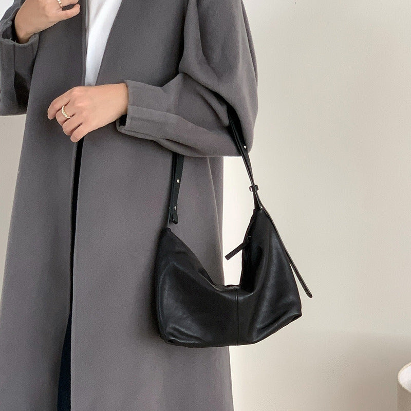 Idle Style Vegetable Tanned Sheepskin Leather Bags