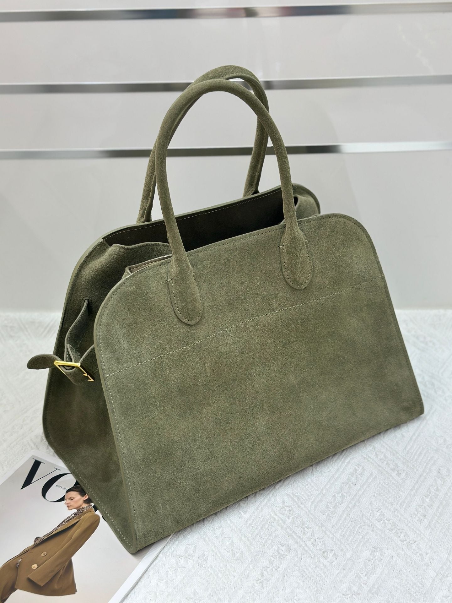 Attractive Popular Suede Commuter Computer Hand-held Handbags