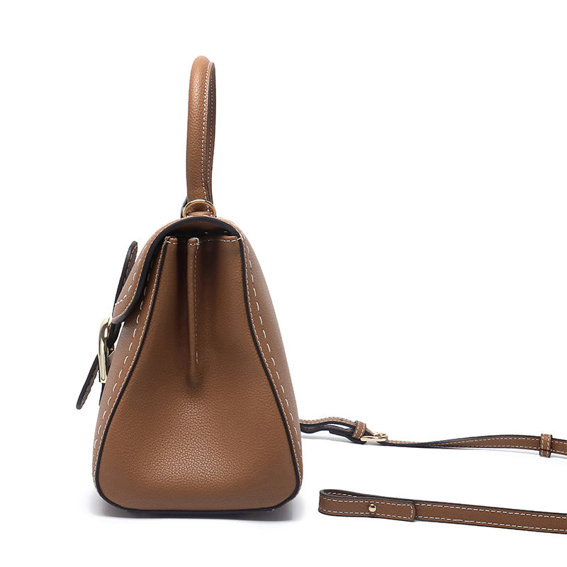 Women's Genuine Leather Belgium Vachette Clasp Handbags