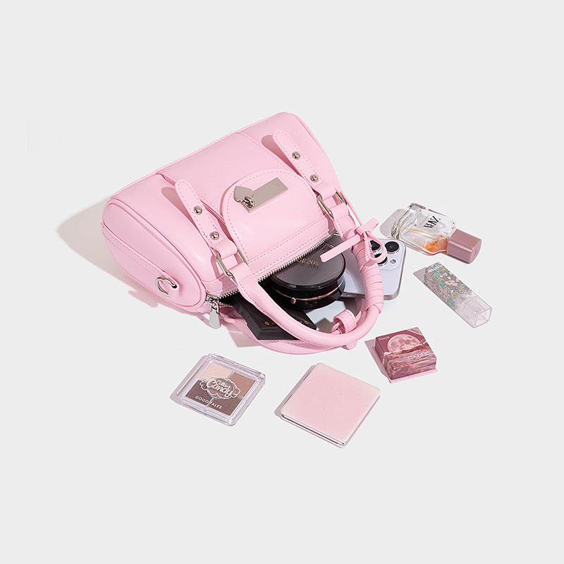 Niche Texture Ballet Bowling Sweet Love Crossbody Bags