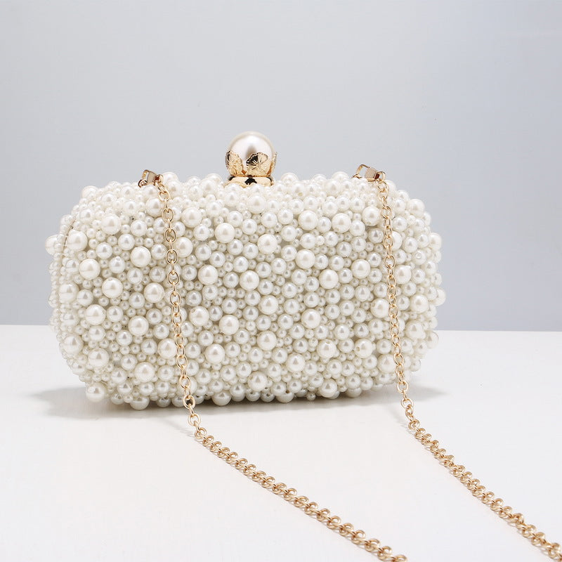 Pearl Dinner Banquet Clutch Handmade Dress Evening Bags
