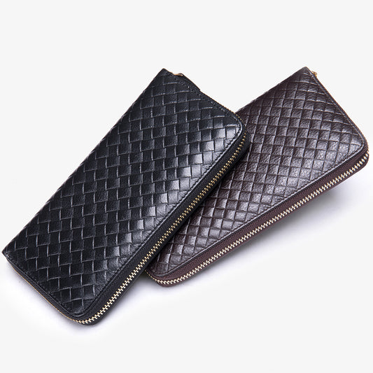Women's & Men's & Leather Large Capacity Zipper Credit Men's Wallets