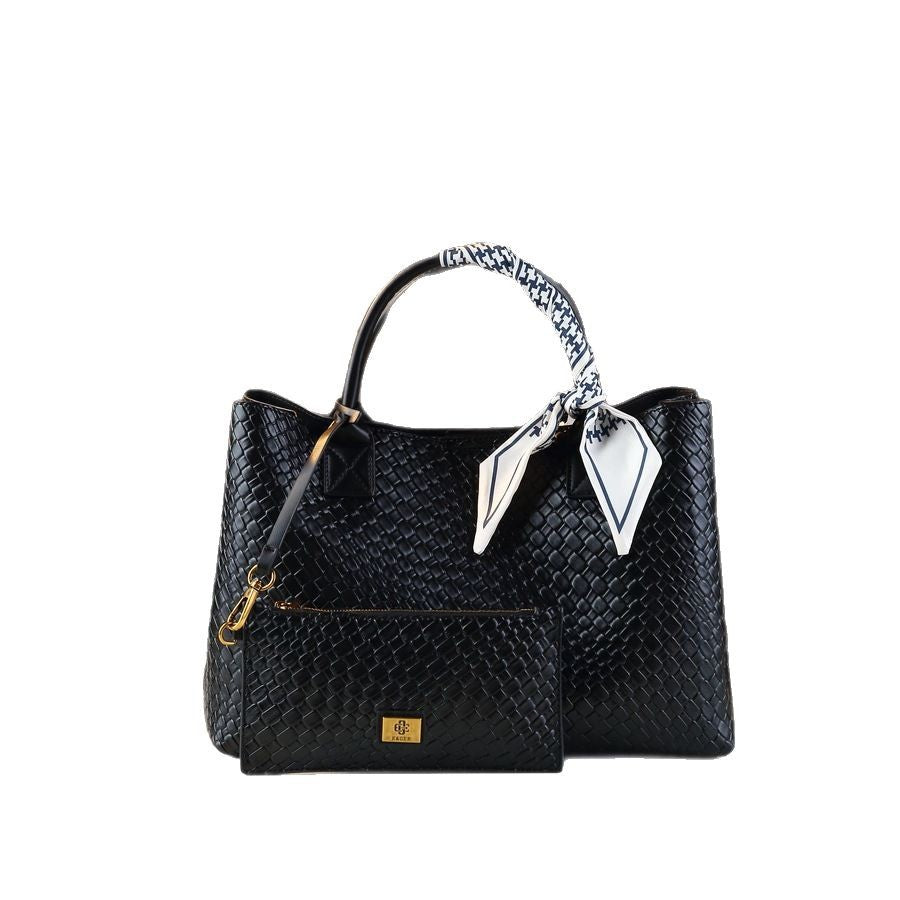 Women's High-grade Woven Portable Large Capacity Mother Handbags