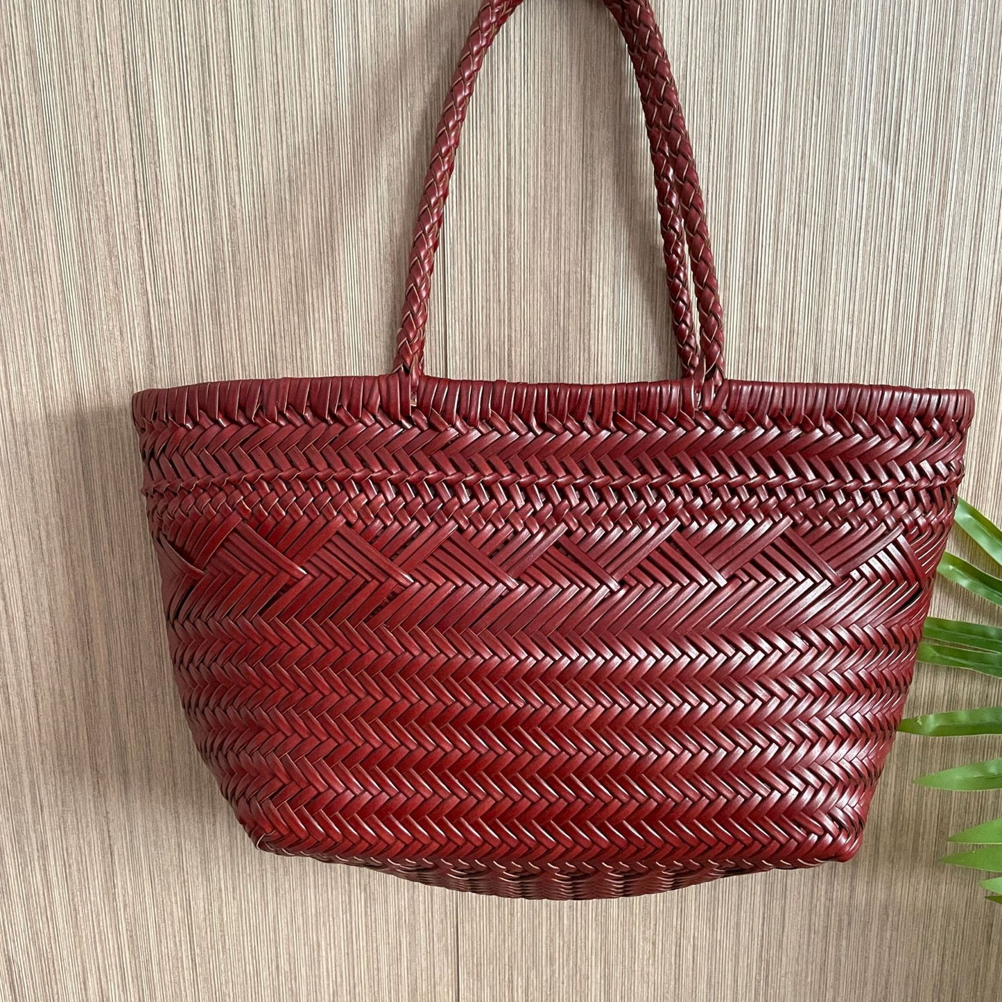 Women's French Woven Vegetable Basket Genuine Handbags