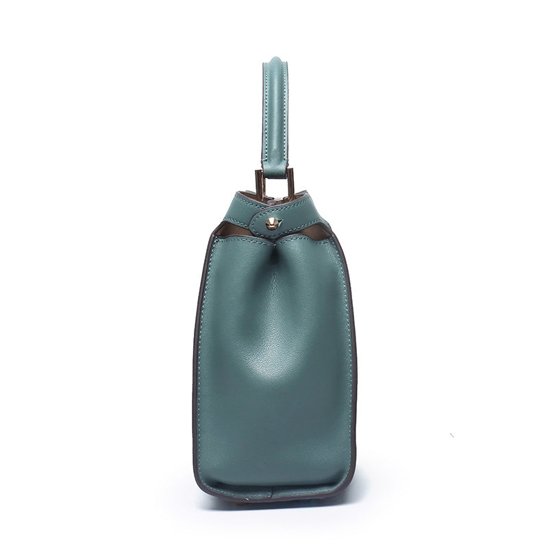 Women's Genuine Leather Professional Style Temperament Rotating Handbags