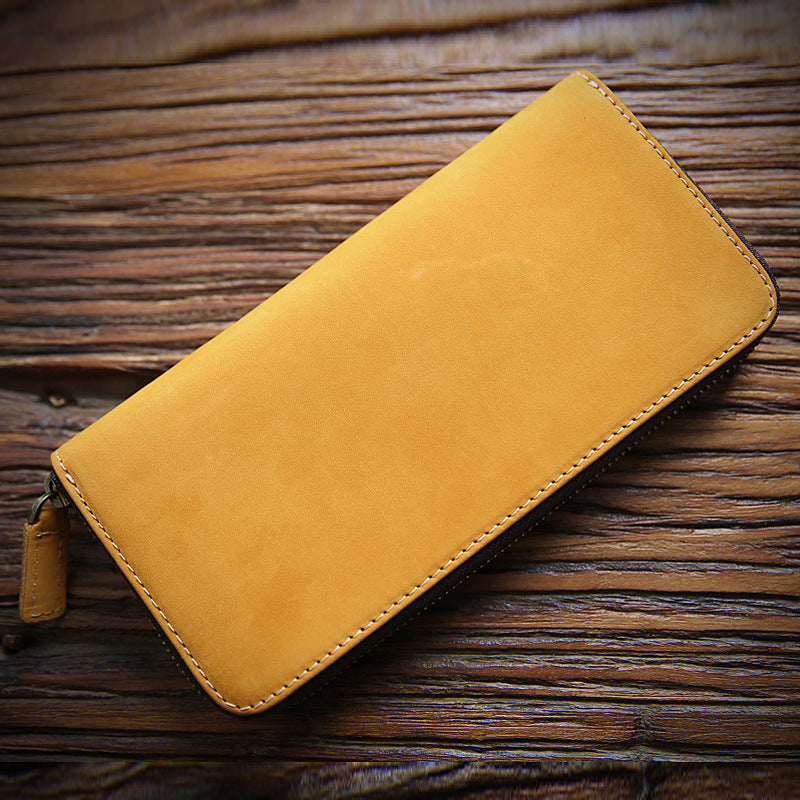 Men's Retro Crazy Horse First Layer Cowhide Men's Wallets