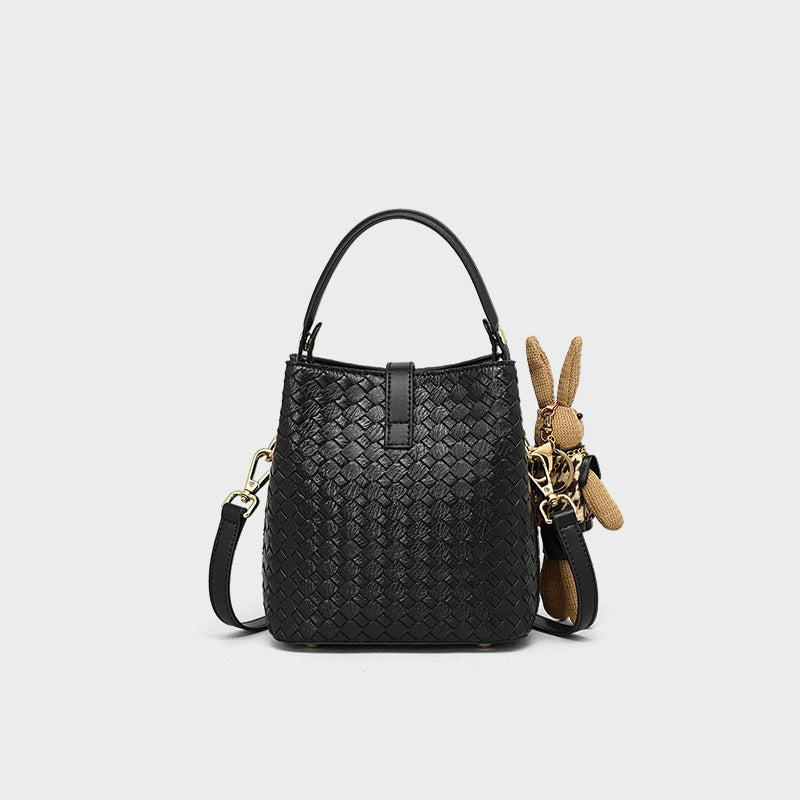 Women's Summer Genuine Leather High-grade Woven Crossbody Bags