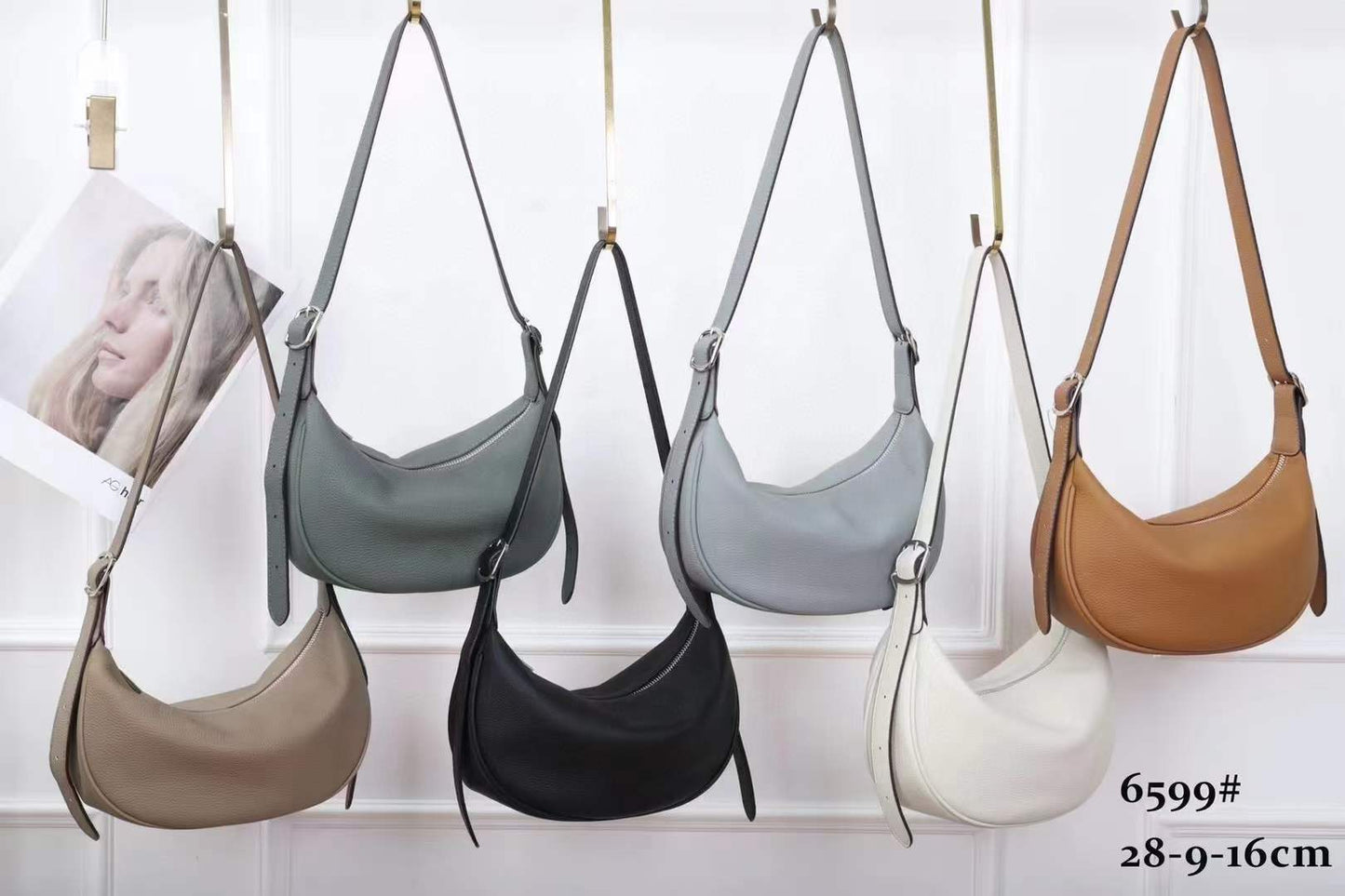 Women's Niche Simple Selenodont High Sense Arc Armpit Bags