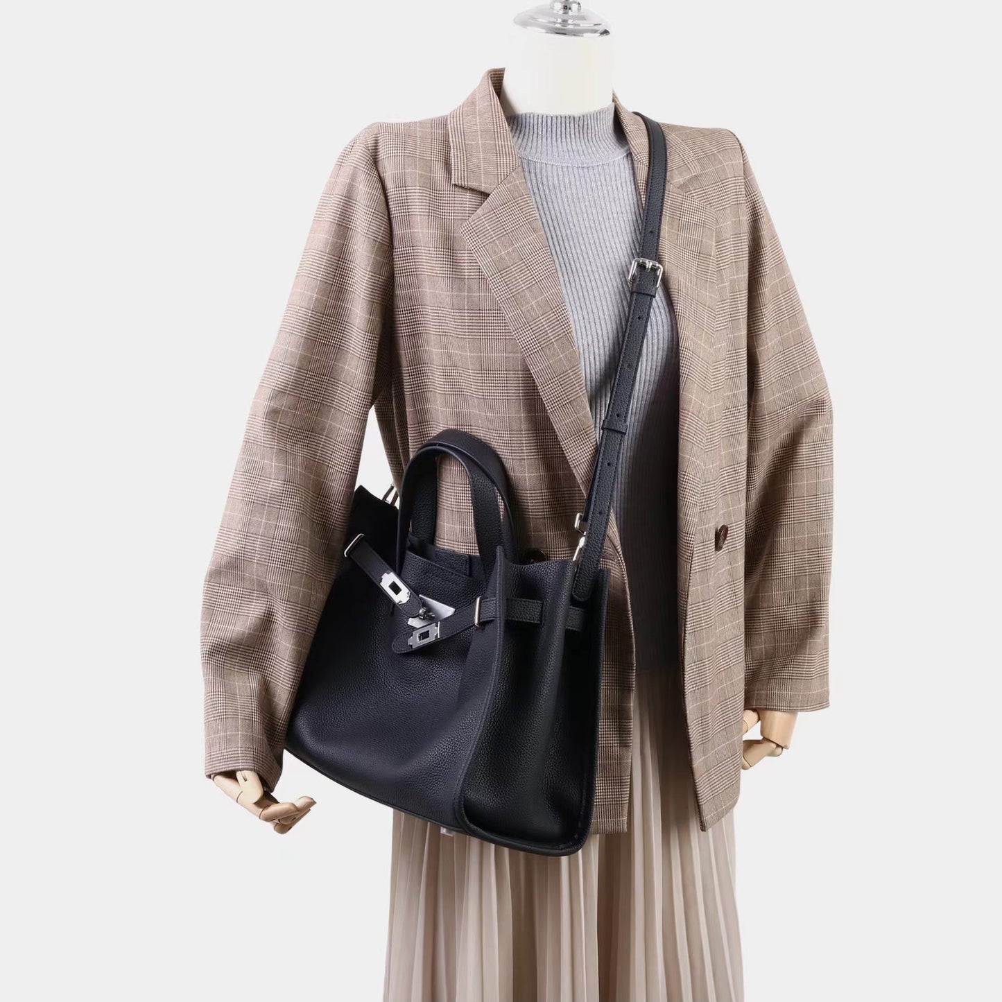 New Glamorous Commuter Kelly Large Leather Crossbody Bags