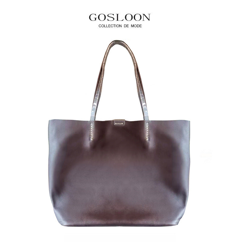 Innovative French First Layer Cowhide Commuter Bags