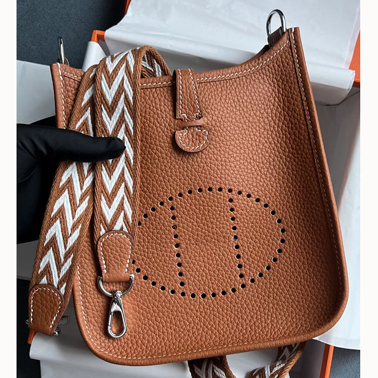 Women's Ding High-grade Wax Line First Layer Cowhide Cross Crossbody Bags