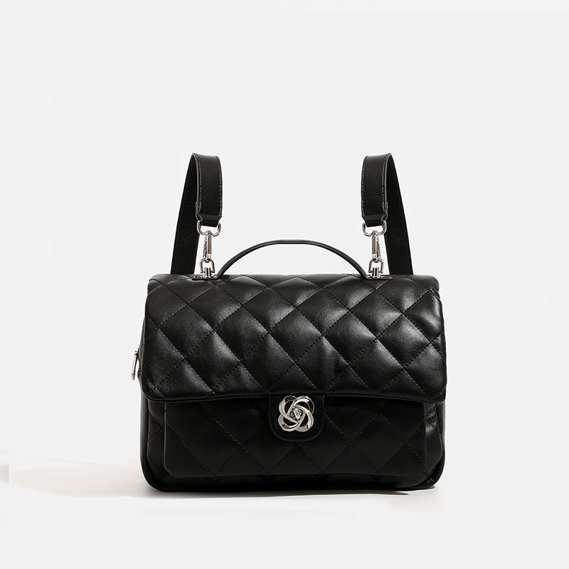 Women's Comfortable Chic Rhombus Large Capacity Backpacks