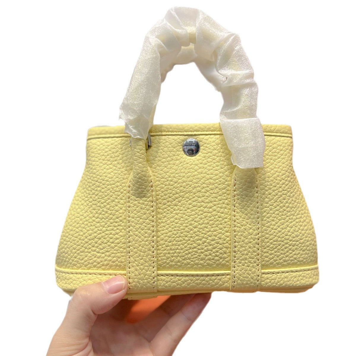 Mini Lychee Pattern Mobile Genuine Leather Handbags
