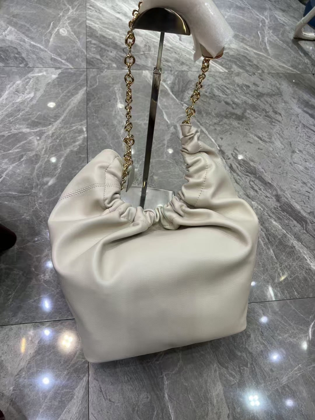 Squeeze High Texture Soft Cowhide Donut Crossbody Bags