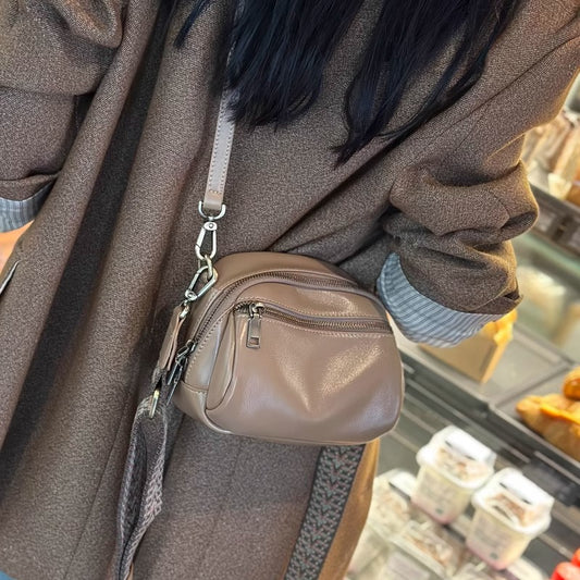 Women's Cowhide Genuine Leather Fashion Simple Trend Crossbody Bags