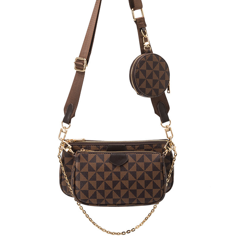 Women's Leisure Chain Three-piece Set Mahjong Windmill Crossbody Bags