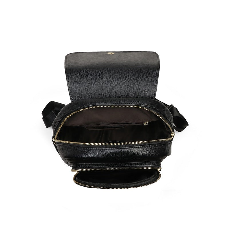 Women's Fashion Leather Large Capacity Junior Backpacks