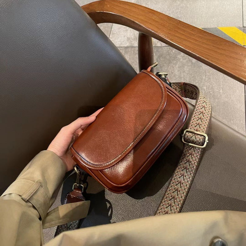 Women's Genuine Leather Lady's Retro Portable Versatile Shoulder Bags