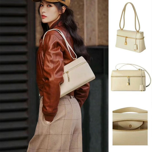 Summer Underarm Genuine Leather Lunch Box Original Shoulder Bags