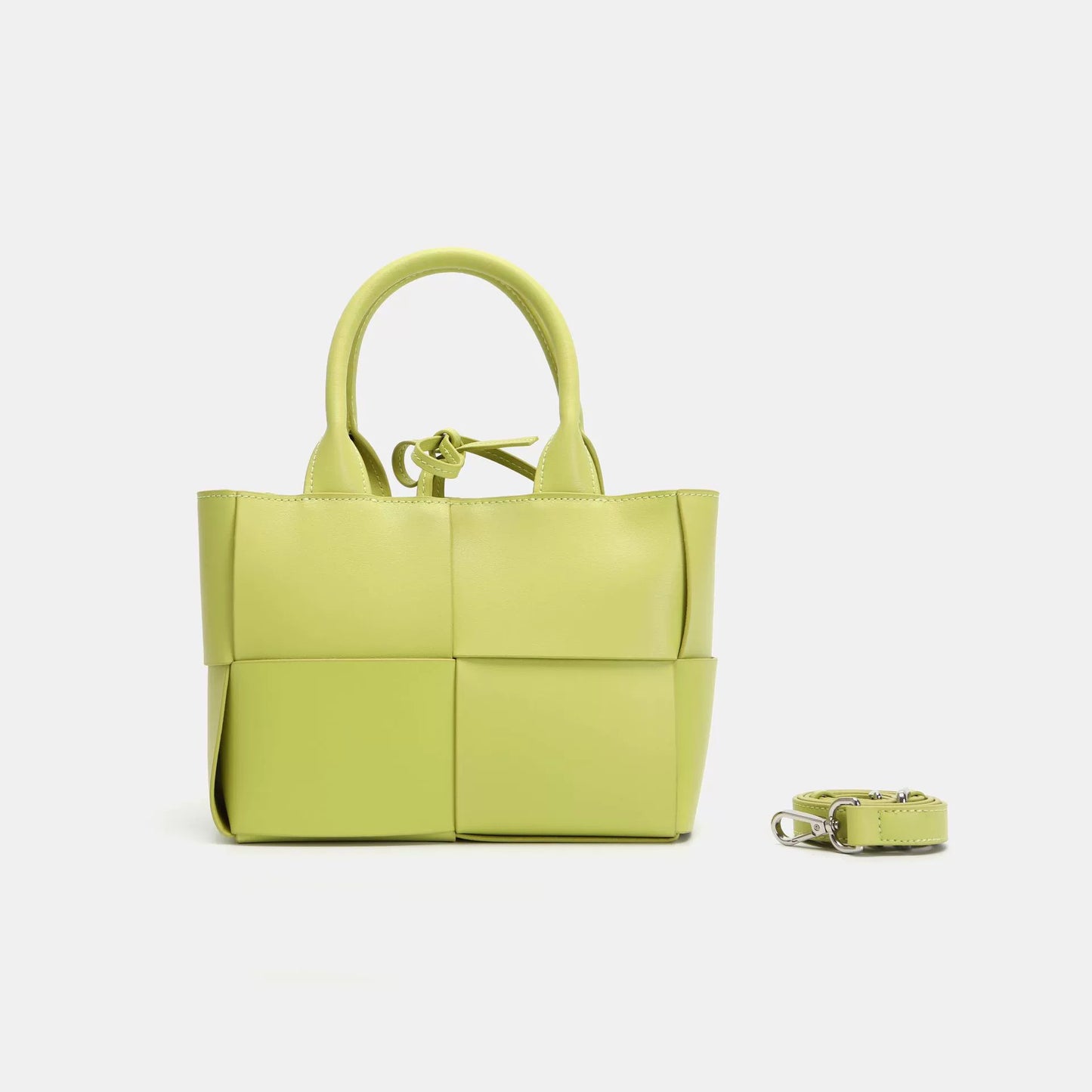 Women's Leather Hand-woven Simple Large Capacity Light Handbags