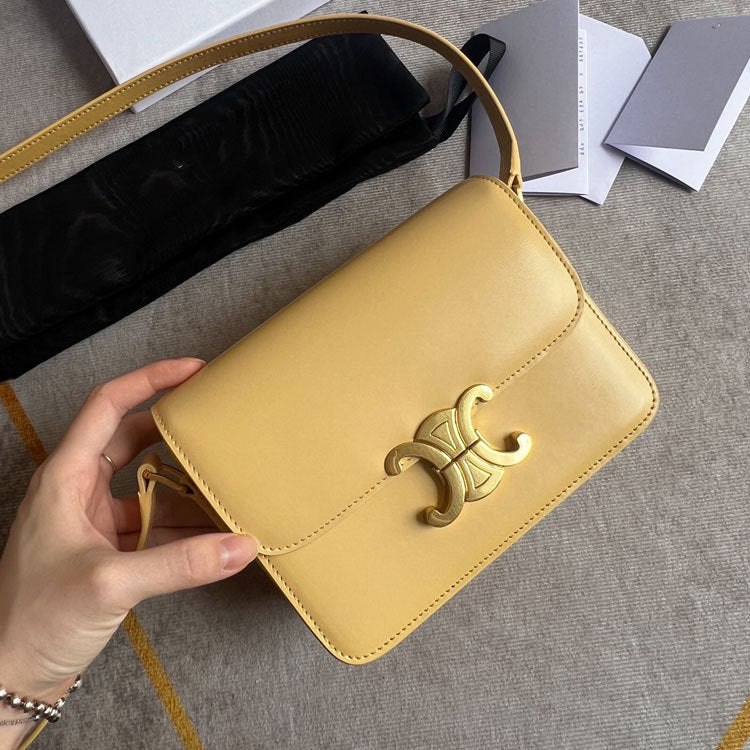 Women's Arc Upgraded Hardware Top Layer Leather Crossbody Bags