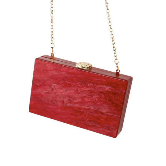 Attractive Pearl Acrylic Banquet Clutch Chain Evening Bags